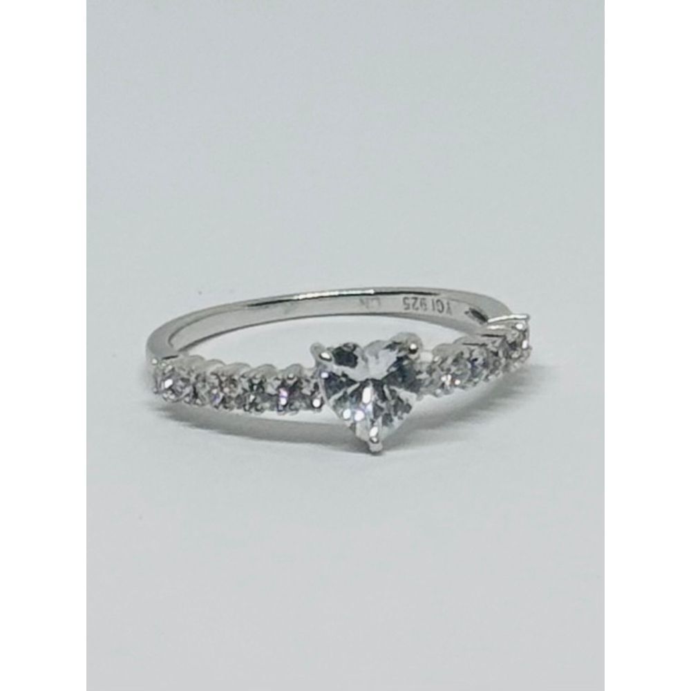 Designer CZ Sterling Band Size 9 YGI (Yellow Gold Inc)